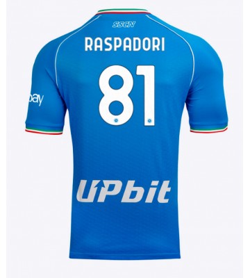 SSC Napoli Giacomo Raspadori #81 Hemmatröja 2023-24 Kortärmad
